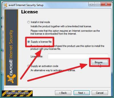 where is avast license file location
